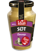 En søtere sennep med rund, søt og litt sterk smak. Denne sennepen gir smakfull sødme til marinader og er perfekt under kjøttpålegg 