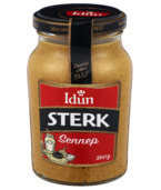 Høyt innhold av grovmalte, brune sennepsfrø gir en fyldig konsistens og gjør denne sennepen knallgod og sterk. Anbefales til sennepskjennere som liker litt mer smak. Prøv den i marinader og sauser eller som tilbehør til grillmat. 