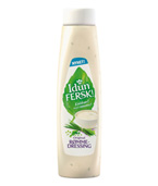 Idun FERSK! er vår helt nye serie med høykvalitets kaldrørt dressing. Vi benytter gode råvarer som vi forsiktig rører sammen og holder kjølig. På denne måten bevares de rene og naturlige smakene av råvarene best. Idun FERSK! finner du i 5 populære smaksvarianter, perfekt til både salat og fastfood. 